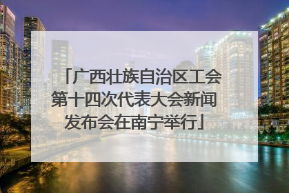 广西壮族自治区工会第十四次代表大会新闻发布会在南宁举行
