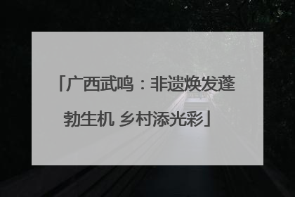 广西武鸣：非遗焕发蓬勃生机 乡村添光彩
