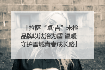拉萨“卓·吉”未检品牌以法治为盾 温暖守护雪域青春成长路