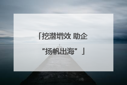 挖潜增效 助企“扬帆出海”