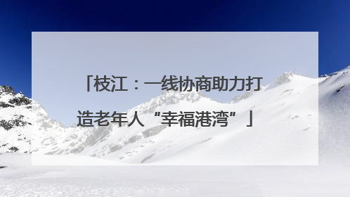 枝江：一线协商助力打造老年人“幸福港湾”