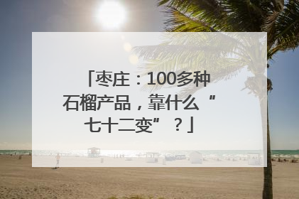 枣庄：100多种石榴产品，靠什么“七十二变”？