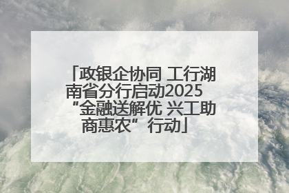 政银企协同 工行湖南省分行启动2025“金融送解优 兴工助商惠农”行动