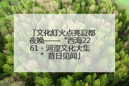 文化灯火点亮夏都夜晚——“西海2261・河湟文化大集”首日见闻