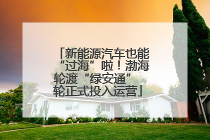 新能源汽车也能“过海”啦！渤海轮渡“绿安通” 轮正式投入运营