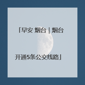 早安 烟台｜烟台开通5条公交线路