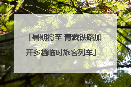 暑期将至 青藏铁路加开多趟临时旅客列车