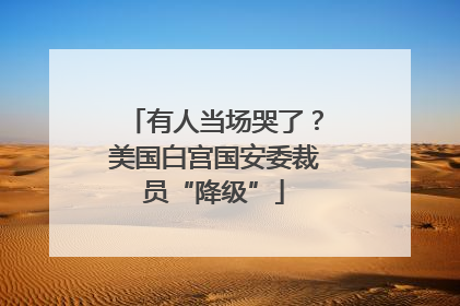 有人当场哭了？美国白宫国安委裁员“降级”