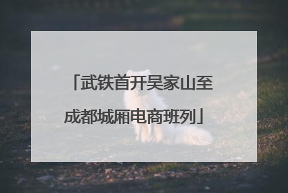 武铁首开吴家山至成都城厢电商班列