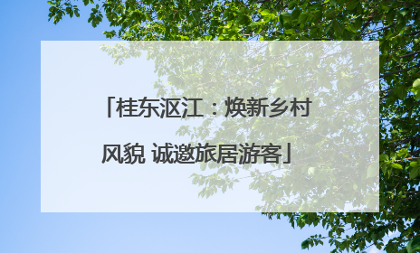 桂东沤江：焕新乡村风貌 诚邀旅居游客