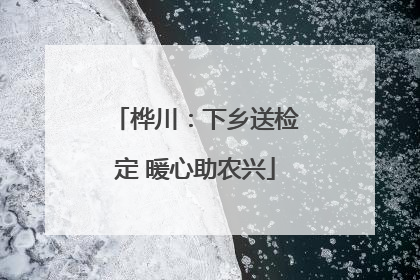桦川：下乡送检定 暖心助农兴