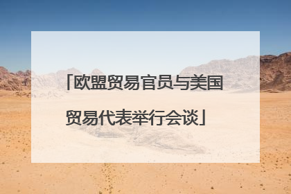 欧盟贸易官员与美国贸易代表举行会谈