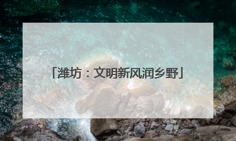 潍坊：文明新风润乡野