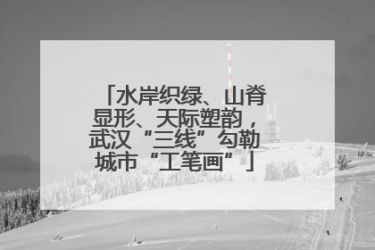 水岸织绿、山脊显形、天际塑韵，武汉“三线”勾勒城市“工笔画”