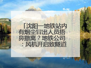 沈阳一地铁站内有烟尘冒出人员捂鼻撤离？地铁公司：风机开启致隧道灰尘飘散至站内
