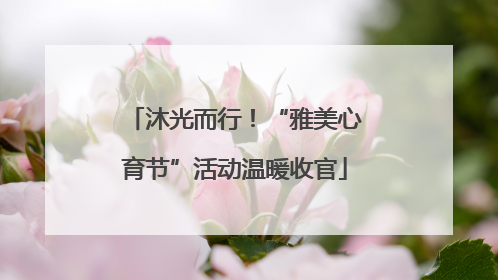 沐光而行！“雅美心育节”活动温暖收官