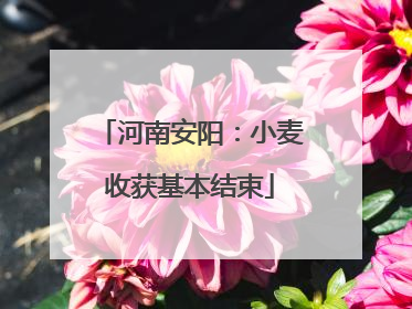 河南安阳：小麦收获基本结束
