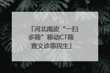 河北南皮“一扫多筛”移动CT筛查义诊惠民生