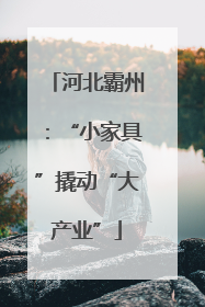 河北霸州：“小家具”撬动“大产业”