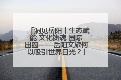 洞见岳阳丨生态赋能 文化铸魂 国际出圈——岳阳文旅何以吸引世界目光？