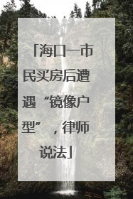 海口一市民买房后遭遇“镜像户型”，律师说法