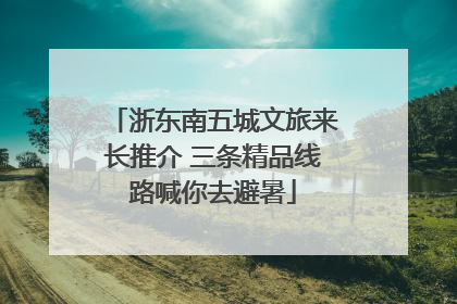 浙东南五城文旅来长推介 三条精品线路喊你去避暑