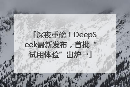 深夜重磅！DeepSeek最新发布，首批“试用体验”出炉→