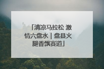 清凉马拉松 激情六盘水｜盘县火腿香飘赛道
