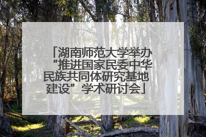 湖南师范大学举办“推进国家民委中华民族共同体研究基地建设”学术研讨会