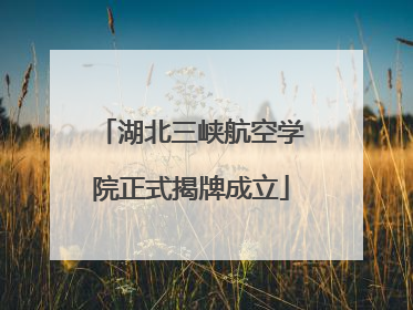 湖北三峡航空学院正式揭牌成立