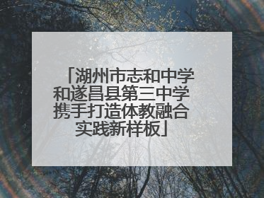 湖州市志和中学和遂昌县第三中学携手打造体教融合实践新样板