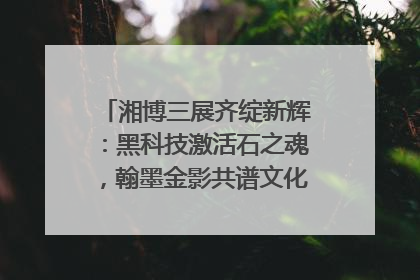 湘博三展齐绽新辉：黑科技激活石之魂，翰墨金影共谱文化遗产日华章