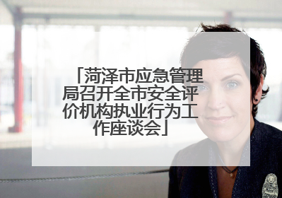 菏泽市应急管理局召开全市安全评价机构执业行为工作座谈会