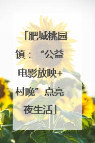 肥城桃园镇：“公益电影放映+村晚”点亮夜生活