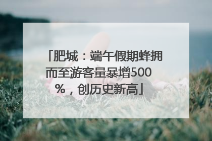 肥城：端午假期蜂拥而至游客量暴增500%，创历史新高