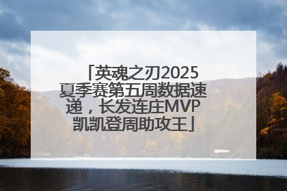 英魂之刃2025夏季赛第五周数据速递，长发连庄MVP凯凯登周助攻王