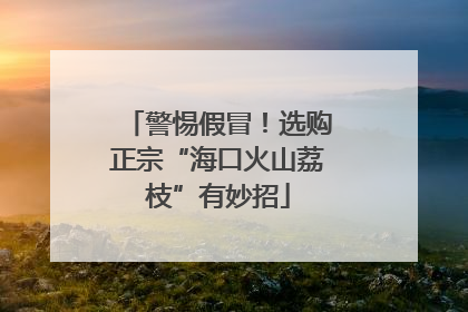 警惕假冒！选购正宗“海口火山荔枝”有妙招