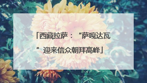 西藏拉萨：“萨嘎达瓦”迎来信众朝拜高峰