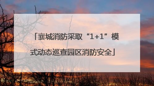 襄城消防采取“1+1”模式动态巡查园区消防安全