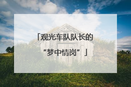 观光车队队长的“梦中情岗”