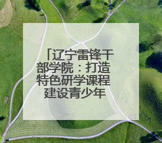 辽宁雷锋干部学院：打造特色研学课程 建设青少年红色文化教育高地