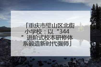 重庆市璧山区北街小学校：以“344”进阶式校本研修体系锻造新时代强师