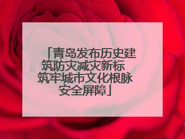 青岛发布历史建筑防灾减灾新标 筑牢城市文化根脉安全屏障