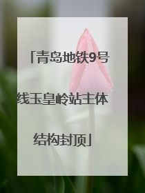 青岛地铁9号线玉皇岭站主体结构封顶