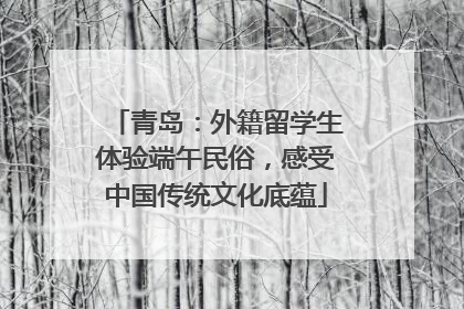 青岛：外籍留学生体验端午民俗，感受中国传统文化底蕴