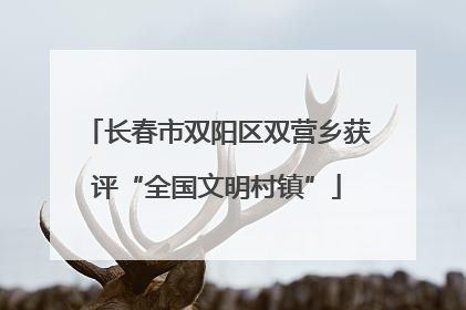 长春市双阳区双营乡获评“全国文明村镇”