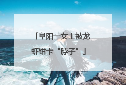 阜阳一女士被龙虾钳卡“脖子”