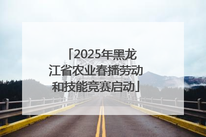 2025年黑龙江省农业春播劳动和技能竞赛启动