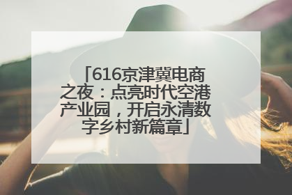 616京津冀电商之夜：点亮时代空港产业园，开启永清数字乡村新篇章