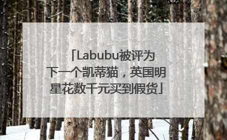 Labubu被评为下一个凯蒂猫，英国明星花数千元买到假货